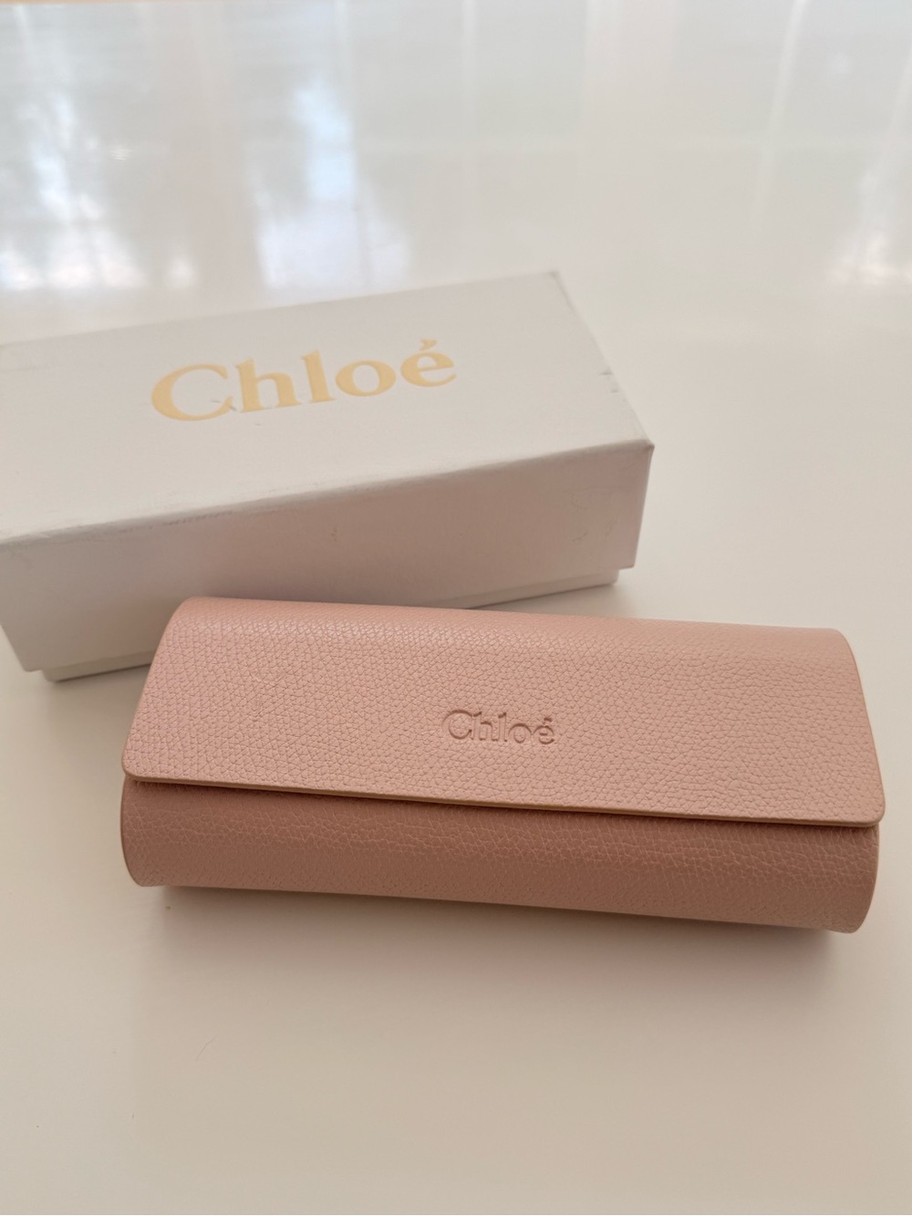 Chloe Octagon Geometric Gold Gradient Sunglasses with Original Box & Case - Picture 8 of 16